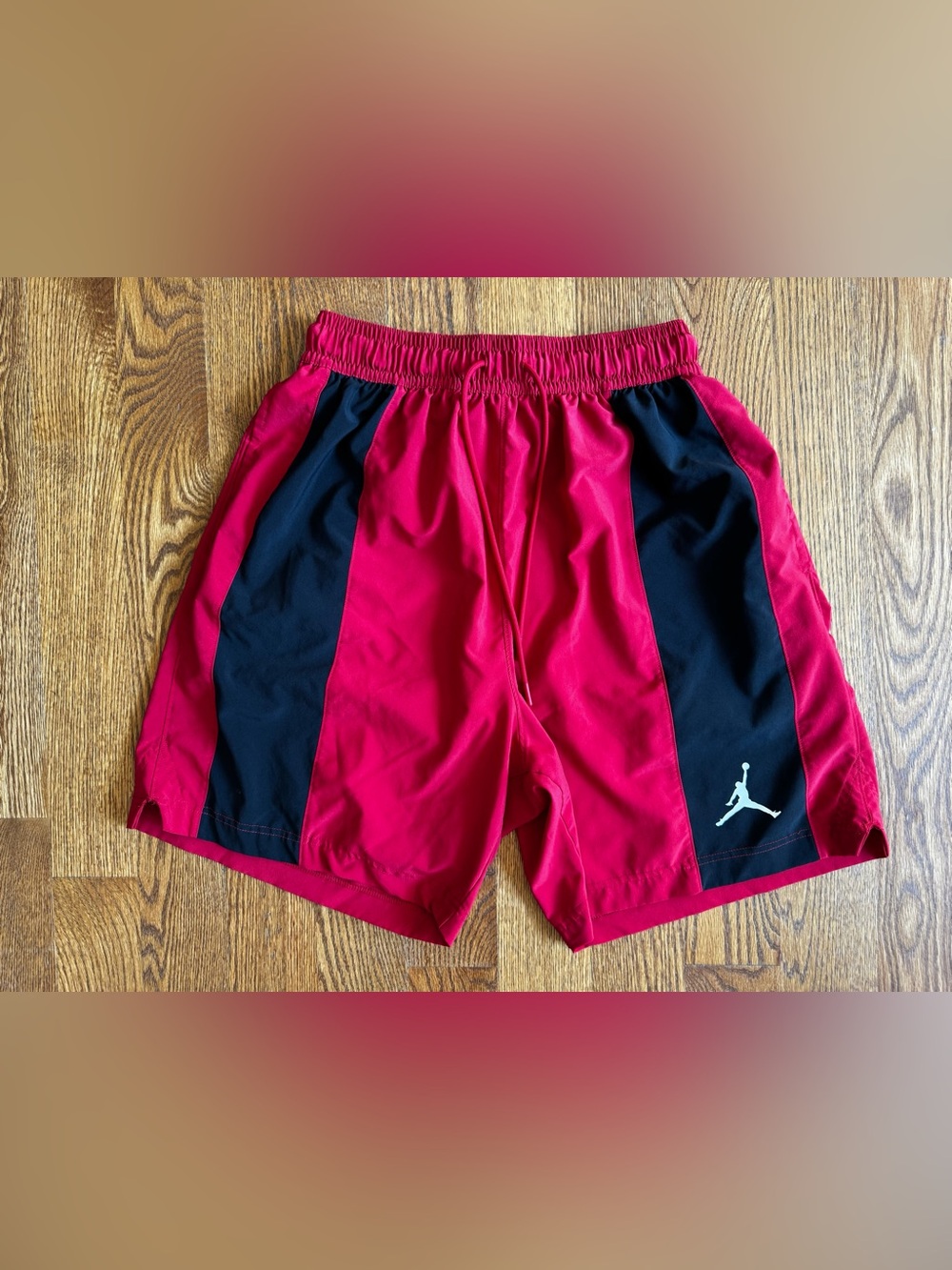 Jordan Dri-FIT Basketball Shorts Mens L Red Black Jumpman
